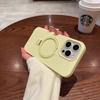 Applicable to iPhone17Promax mobile phone case, liquid silicone, Apple 15 magnetic bracket, all-inclusive anti-drop protective case.