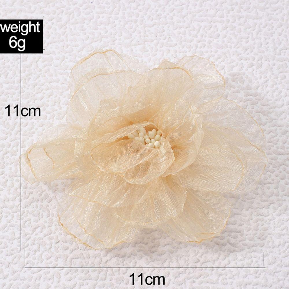 Handmade Large Flower Brooch Geometric Plant Brooches Women's Charm Fashion Jewelry  Wedding Party