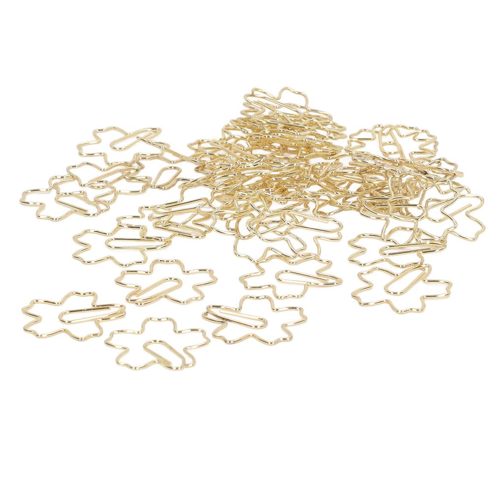 50 buc agrafe portabile mici aurii unic forme dragute agrafe marcaj fisier birou Clas