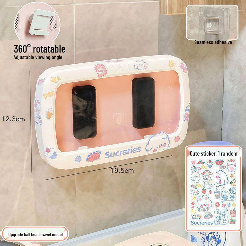 Waterproof Bathroom Phone Holder and Shower Stand