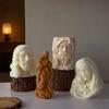 Sturdy Silicone Relief Mould for Portrait Candle Plasters Cement Casting Art and Decoration