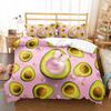 Avocado Duvet Cover Set Fresh Fruit Pattern Comforter Cover Double Single Size For Kids Teen Adults Bedding Set With Pillowcase