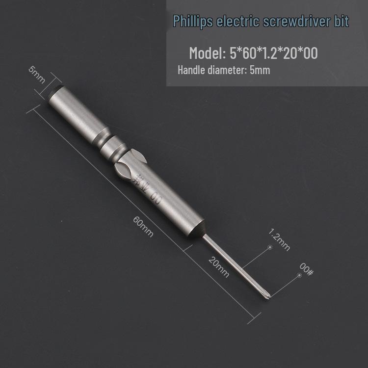 Hardened 5mm Magnetic S2 Steel Phillips Electric Screwdriver Bit Set