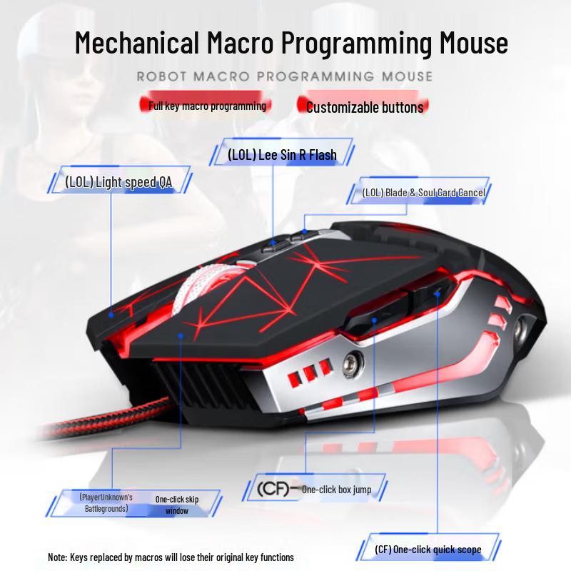 Leileng V7 Wired Gaming Mouse