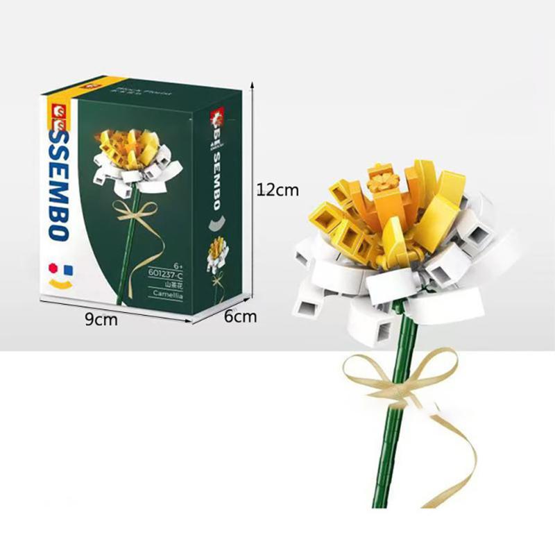 Blocuri de construcție Buchet de flori eterne compatibile cu blocuri de construcție asamblate Lego Jucării Pentru