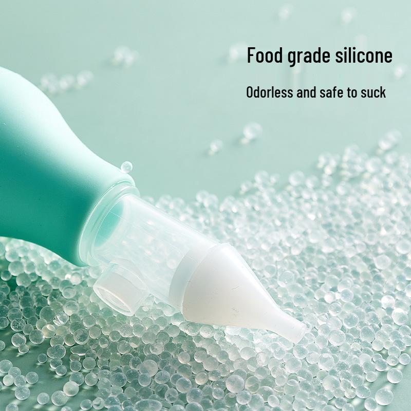 Silicone Anti-Backflow Infant Nasal Aspirator - Manual Pump Nasal Mucus Cleaner
