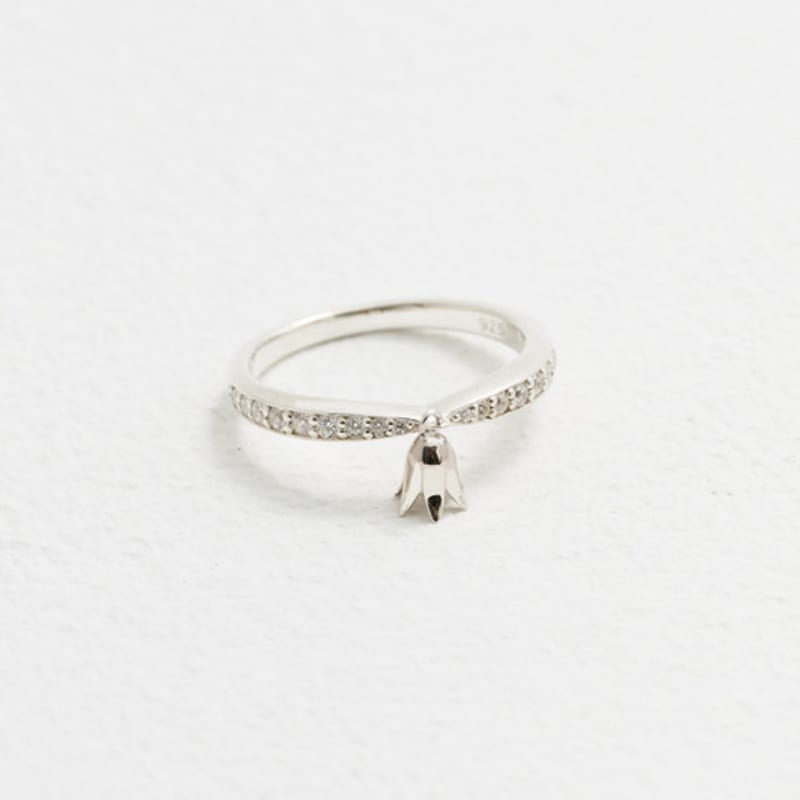Eveningbell [silver925] Milky Bell Ring