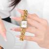 Montre-Bracelet Haut de Gamme Xiaoxiangfeng Luxe Léger Petit Cadran Carré Design de Niche Chaîne Tissée Montre à Quartz Créative