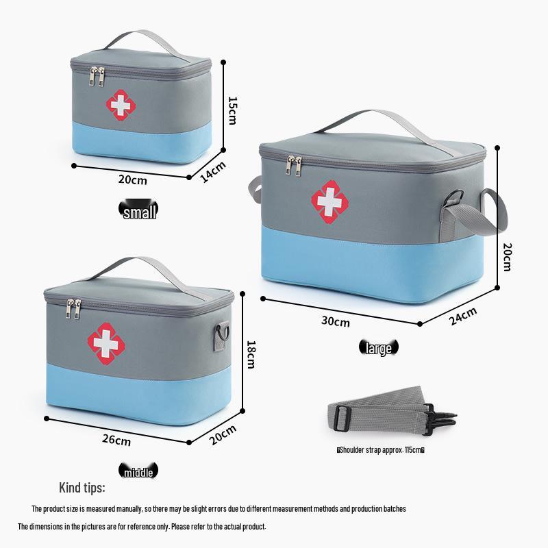 Portable First Aid Kit: Travel, Home, Outdoor, Emergency, Children's Medicine Storage Health Bag