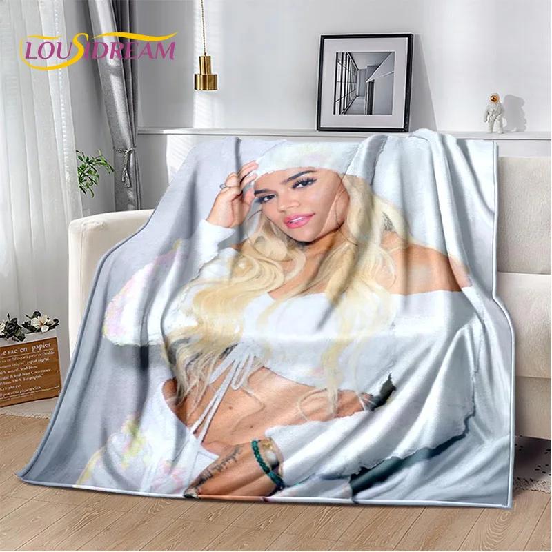 Karol G Singer Printing HD Blanket,Soft Throw Blanket for Home Bedroom Bed Sofa Picnic Travel Office Rest Cover Blanket Kids