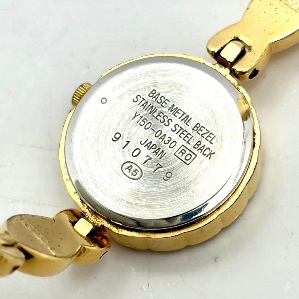 Used [New Battery] SEIKO ALBA Ladies Watch Gold Y150-0A30 910779