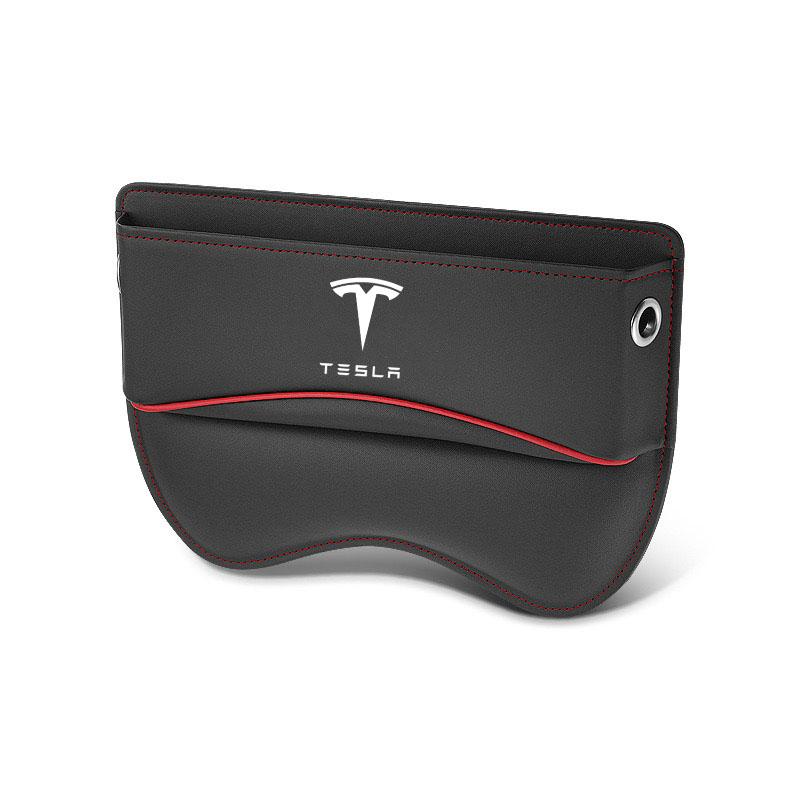 Złapacz szczelin przedniego siedzenia samochodowego Wypełniacz szczeliny bocznej siedzenia Organizer Specjalne pudełko do przechowywania w szczelinie siedzenia dla Tesla Model 3 Model S X Y