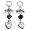 Fashionable Dice Earrings Charm Trendy Ear Pendant Ornament Modern Dice Earrings for the Fashion Forward Crowd