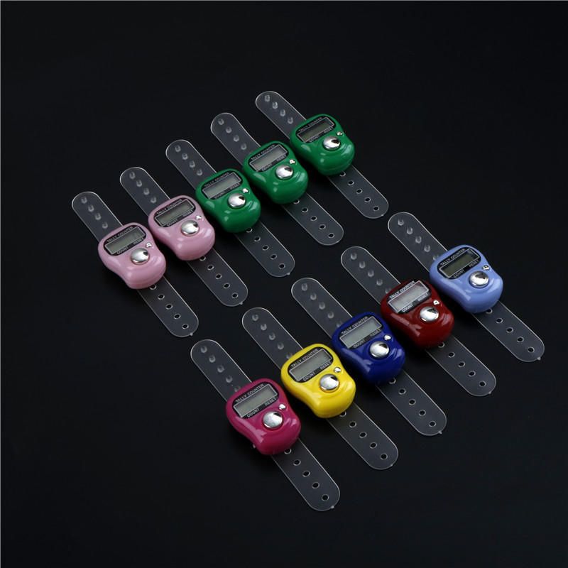 1Pc Stitch Marker And Row Finger Counter Lcd Electronic Digital Tally Counter