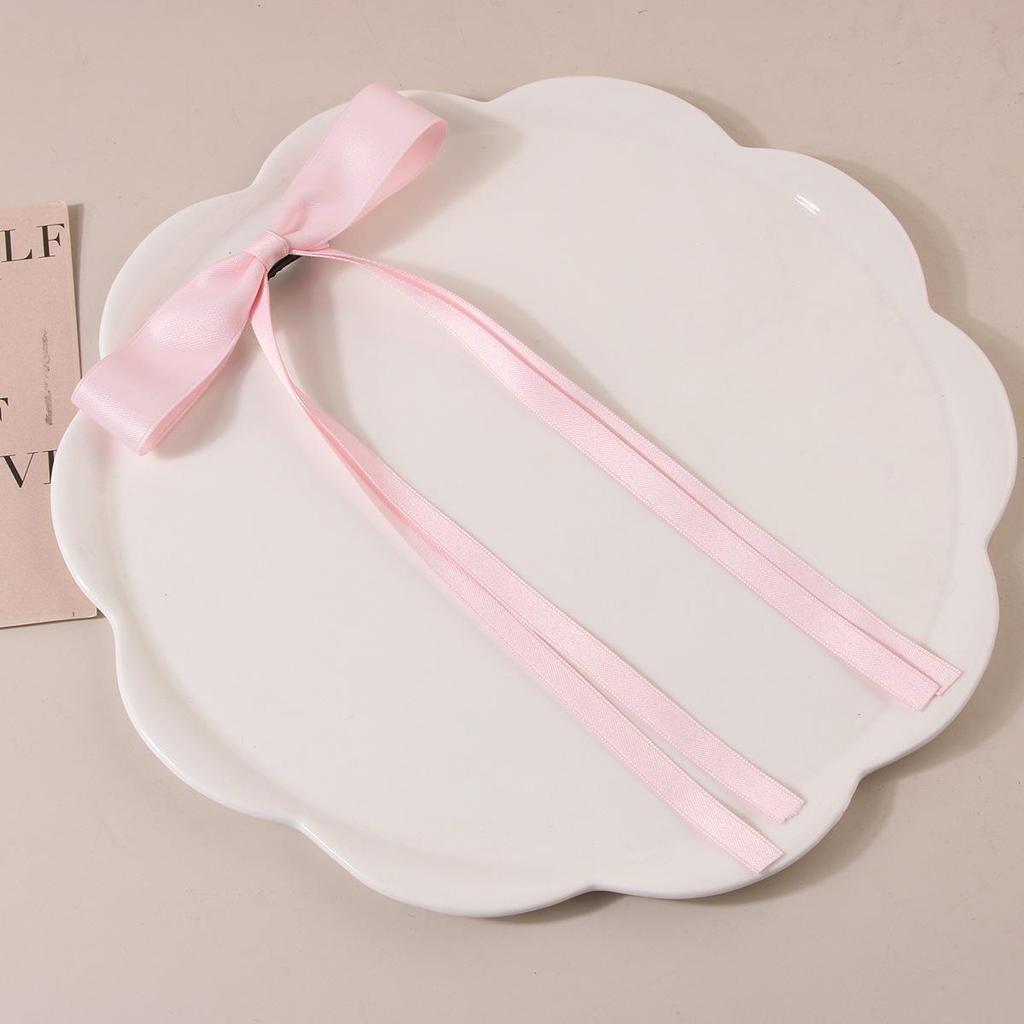 Ballet Style 4cm Bow Duckbill Hair Clip - Sweet Ribbon Hair Accessory