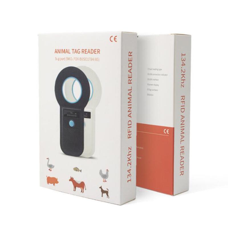 Scaner pentru animale de companie Ecran OLED reîncărcabil Scaner cu cip pentru animale ISO11784(85)/FDX-B/EMID 10/15 biți