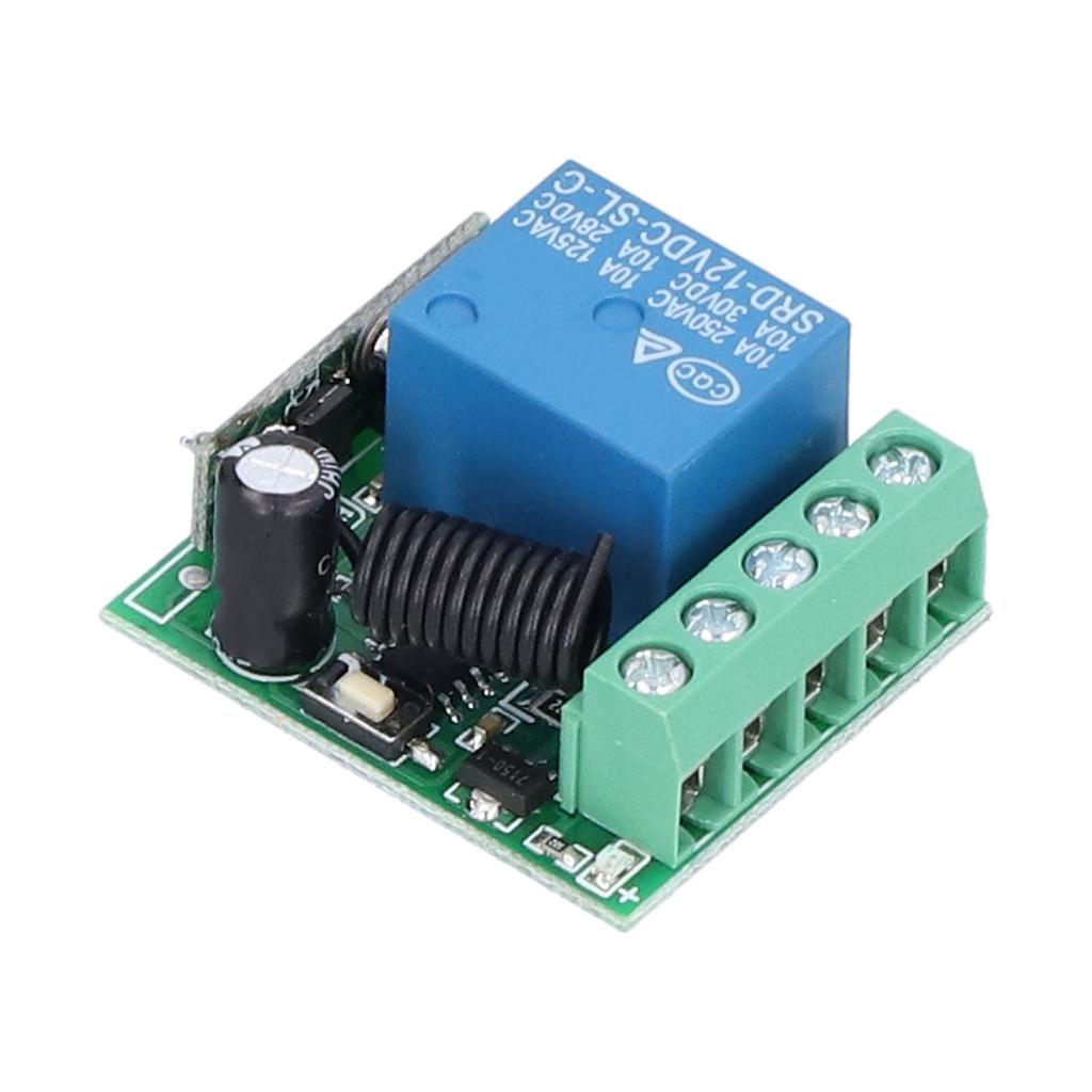 DC 12V Remote Control Switch 1 Way Wireless Long Distance Lamp Controller for Garage