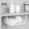 Hanging Basket Strong Load-bearing Large Capacity Simple Installation Under-Cabinet Shelf Organizer Slide-in Storage Basket