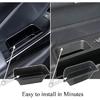 Vesul 4PCS Door Grab Tray Door Organizer Compatible With Ford Explorer     2024 2025 Armrest Phone Container Handle Ert ABS Tray Storage Box Glove