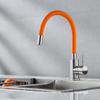 Brushed Stainless Steel Swivel Hot & Cold Kitchen Faucet