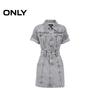 ONLY Women's Distressed High-Waist Denim Mini Dress