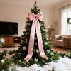 78x18.5 Inch Extra Large Christmas Tree Topper Bow Christmas Giant Satin Bow with Long Streamers for Wedding Holiday Home Party Decor