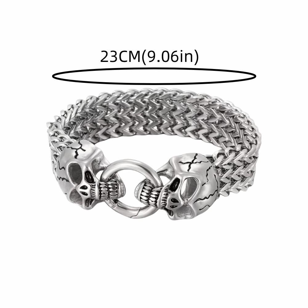 Gothic Style Steampunk Hand Chain Vintage Retro Men Shiny Finish Bracelet Friends