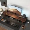 For Soporte Elevador Para Monitor Ordenador De Madera Maciza, Soportes Almacenamiento Escritorio, Organizador