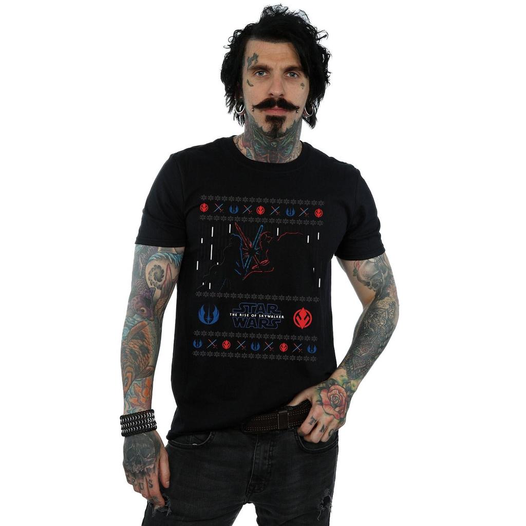 Star Wars Mens The Rise Of Skywalker Christmas Combat T-Shirt