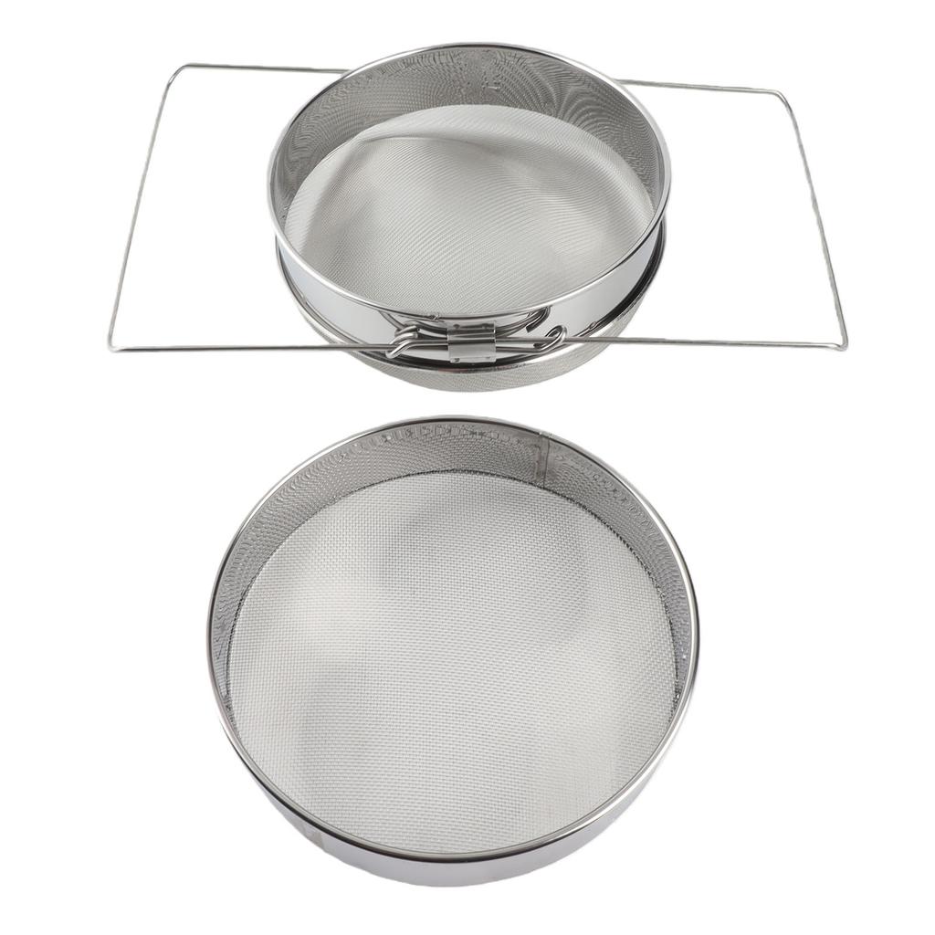 Honey Filter Stainless Steel Beekeeping Double Honey Sieve Strainer Apiary Equipment