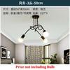 Vintage 3 5 8 Pipes Ceiling Lamp Retro Black Chandeliers Light Iron Loft Lustre Classic Living Dining Room Luminaire Home Decor