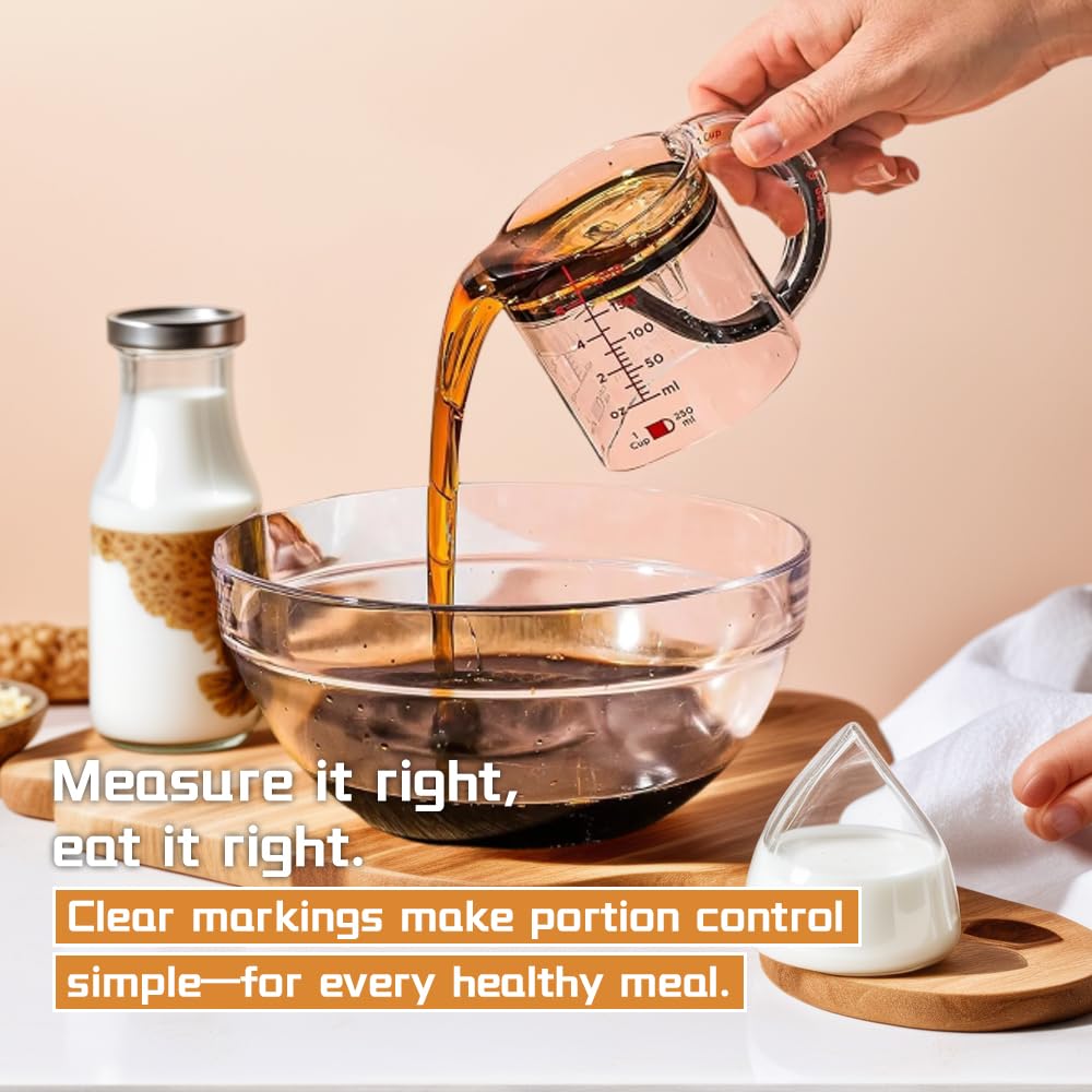 4-in-1 Adjustable Measuring Cup All  One Multifunctional With Scraper Seal Base Space Saving Easy To Clean For Cooking Baking