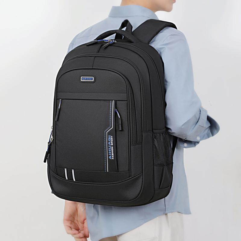 Multi Compartment Laptop Backpack – Large Capacity Unisex Bag for Business Travel College with Adjustable Shoulder Straps