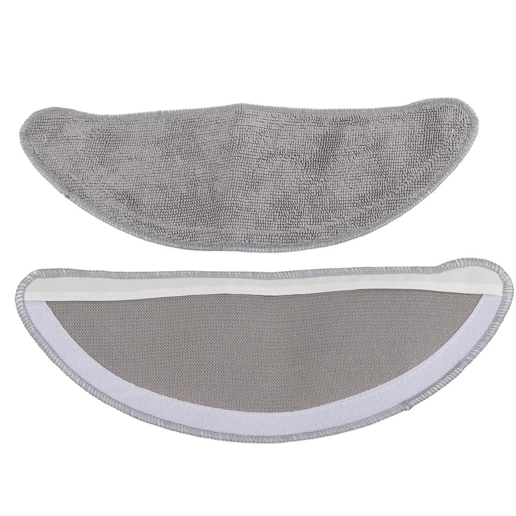 2PCS Mop Cleaning Pad Mopping Cleaning Cloth Replacement Fit for ROIDMI EVE Plus Robot Vacuum Cleaner
