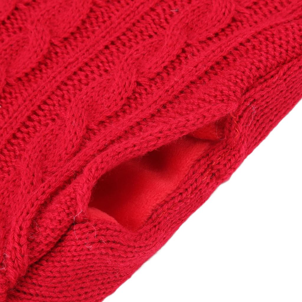 Hot Water Bag Rubber Explosionproof Water Injected Hand Warming Bag with Knit Hand Insert Cover Large