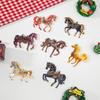 2D Acrylic Horse Pendant Christmas Tree Ornament New Year Decoration Navidad Party Decoration Xmas Ornament Charms Supplies