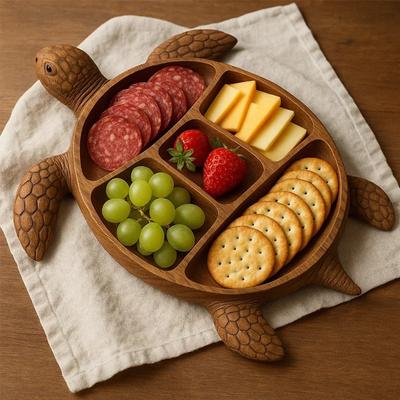 Charcuterie Platter Charcuterie Board Multi-Function Food Serving Tray Wood Serving Tray for Seafood Lovers & Entertainers