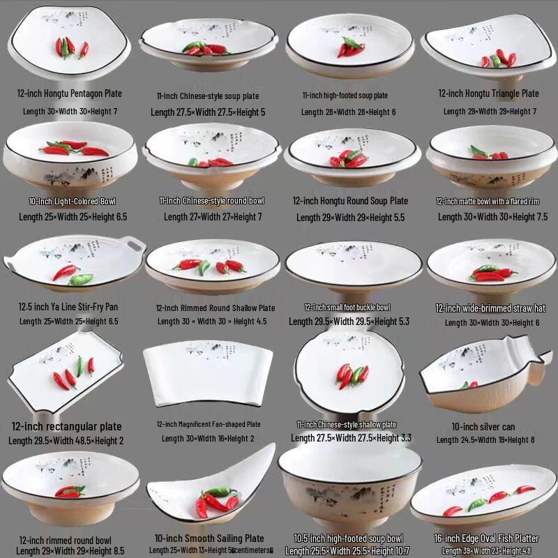 Irregular Ceramic Dinner Plate