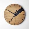 Moderne Wanduhr mit Rissmuster ohne Ticken Holz 30cm Hängeuhren für Büro Wohnzimmer Küche Schule