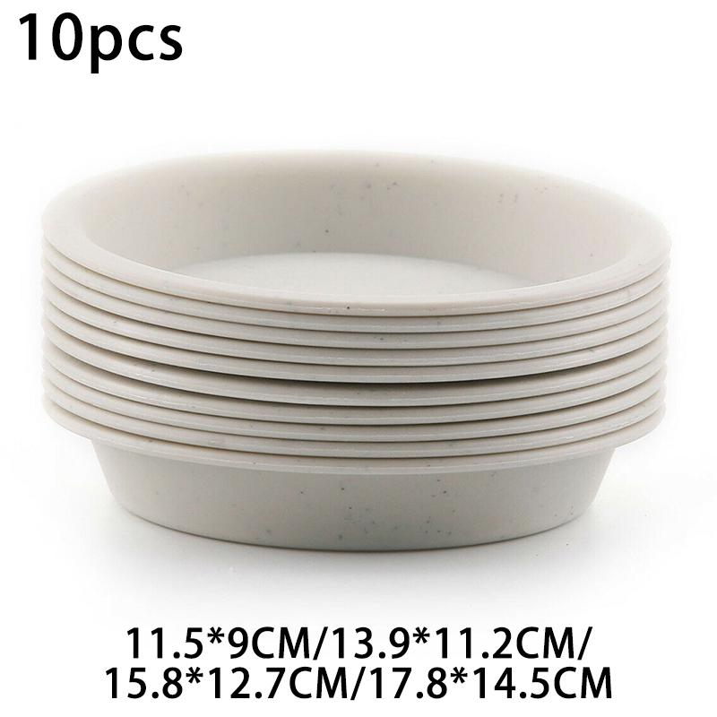 Plastic-Saucer Base Round Plant Flower Pot Plate Water Drip Tray Planter-Garden
