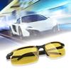 2PCS Night Vision Glasses Men Anti-Glare Driving Goggle Half Frame Polarized Sunglasses for Driver UV400 Day and Night Glasses