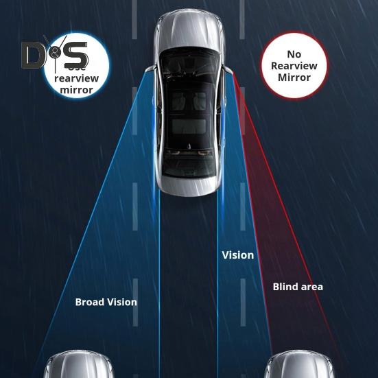 1 Pair Car Rearview Blind Spot Mirror Rain Eyebrows Adjustable Design Universal Easy To Install Car Rearview Mirror Protection Shield