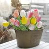 Real Touch Multicolor Artificial Tulips, Fake Tulip Flowers for Home Wedding Decor