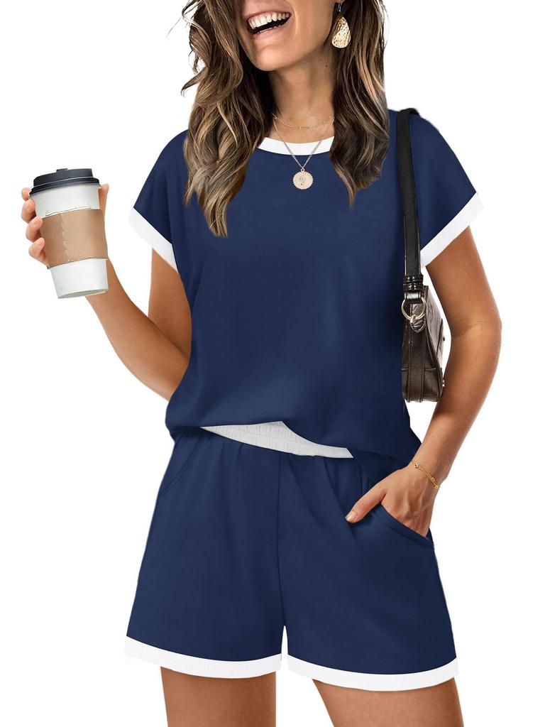 European & American Casual Women's Short Sleeve Shorts Set (2026 Edition)