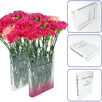 Exquisite Smooth Edge Table Decoration Reusable Color Matching Home Flower Vase Household Supplies Desktop Book Vase