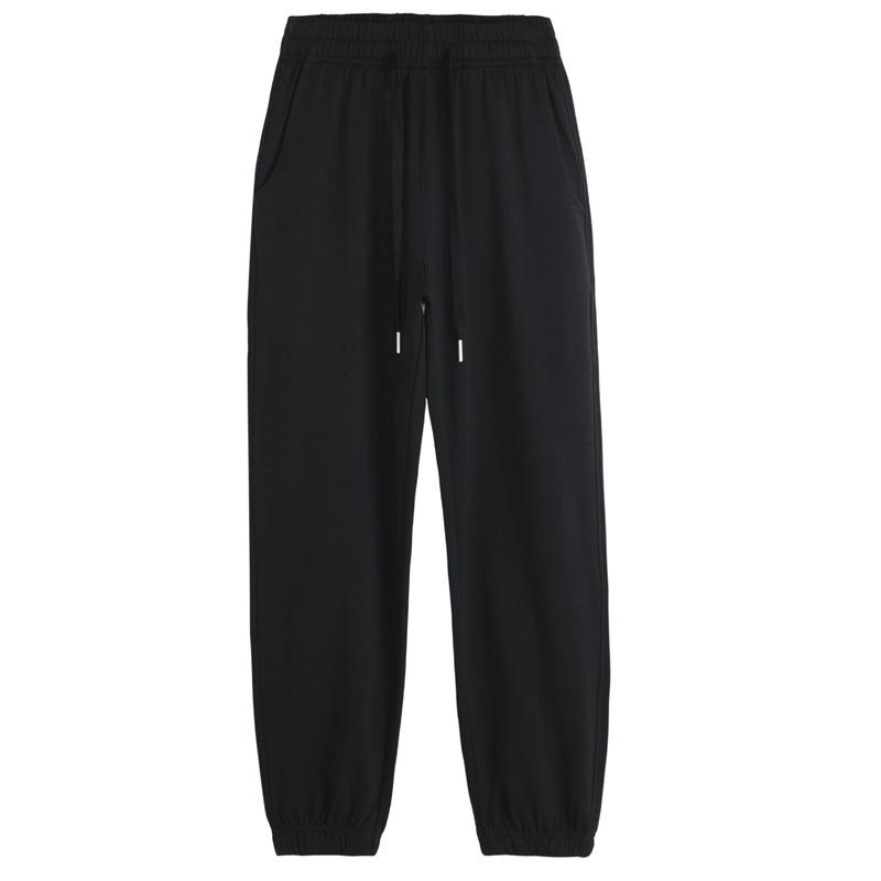 Women's Casual Summer Cotton Harem Sweatpants - Loose Fit, Cuffed, Sports Style