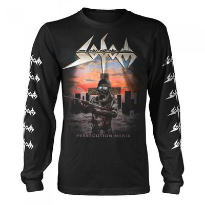 Sodom Unisex-Erwachsene Persecution Mania Langarm-T-Shirt