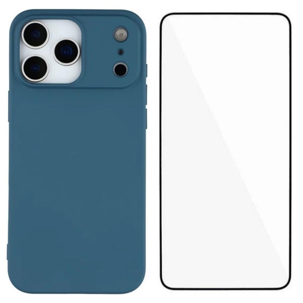 For iPhone 17 Pro Phone Case WANLONFENG RB2 Series TPU Back Cover with Tempered Glass