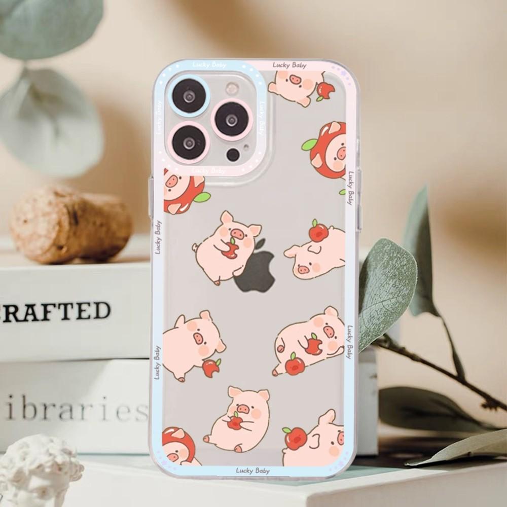 Niedliche Cartoon-Schwein-Telefonhülle für Redmi 7 8 9 A für Redmi Note 5 7 8 9 10 11 Pro Max 4G 5G Funfas