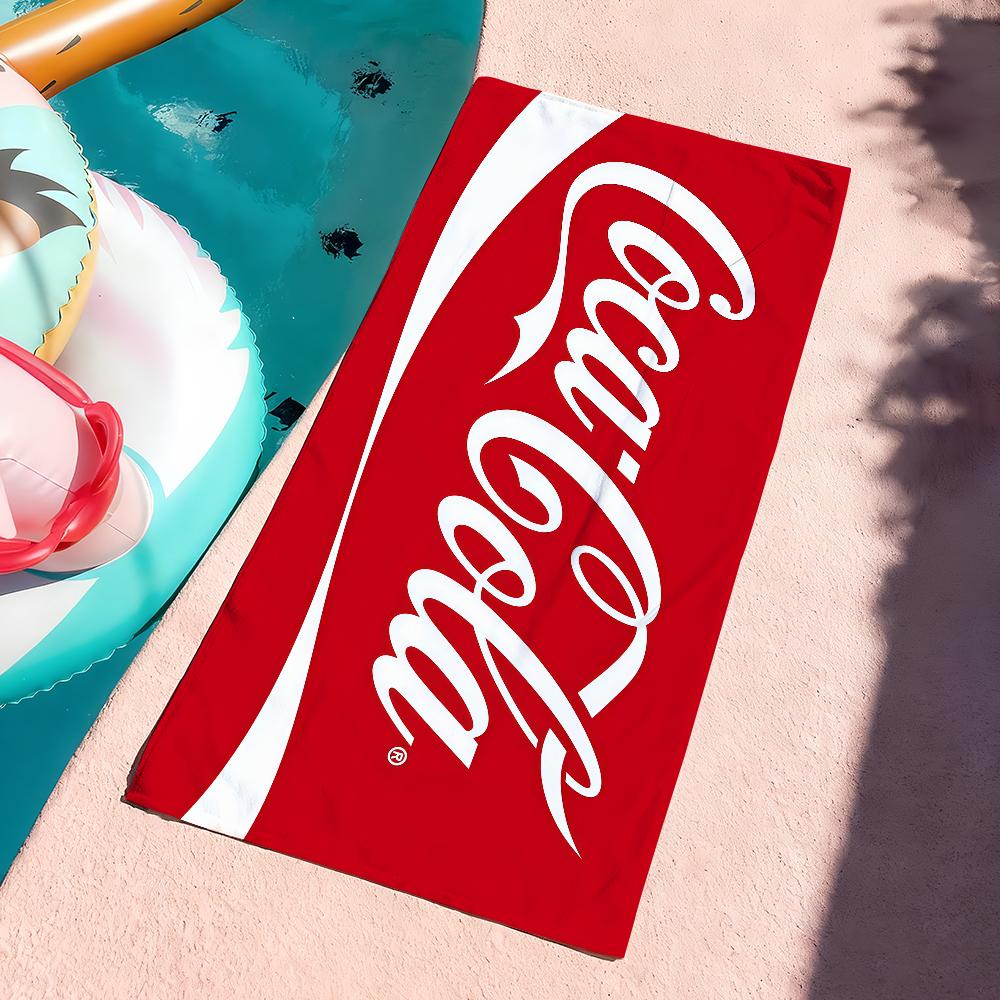 Modny nadruk C-CoCa C-ColaS Ręcznik Suszący Ręcznik Kąpielowy Nadaje Się Do Lekkiego Pływania Kempingu Jogi Plaża Na Zewnątrz